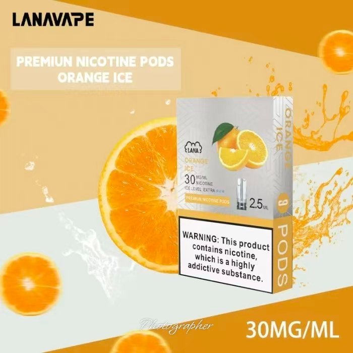 橙子|Lana煙彈 防漏油設計 可單色發光 2.5ml×3枚